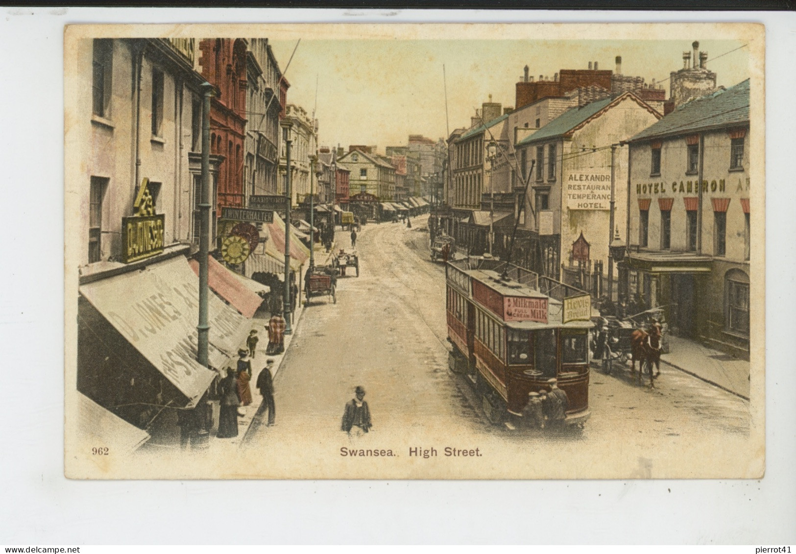 ROYAUME UNI - PAYS DE GALLES - GLAMORGAN - SWANSEA - High Street (tramway ) - Glamorgan