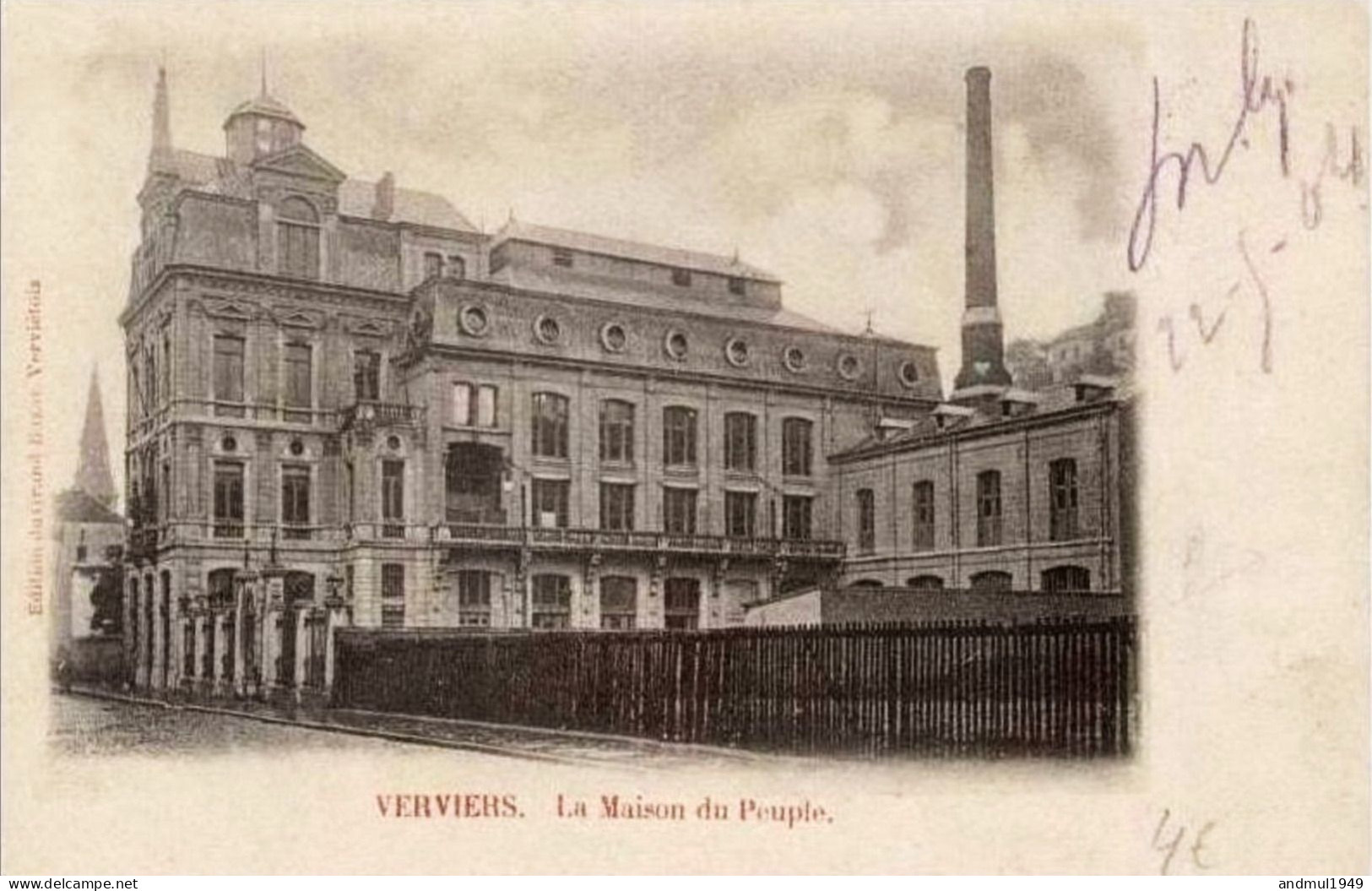 VERVIERS - Maison Du Peuple - Carte Précurseur - Oblitération De 1904 - Verviers