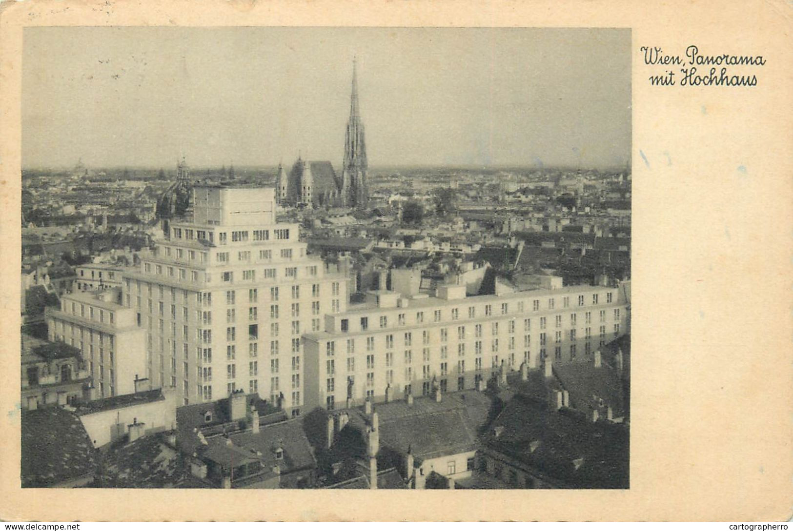 Postcard Austria Wien Panorama - Belvedere