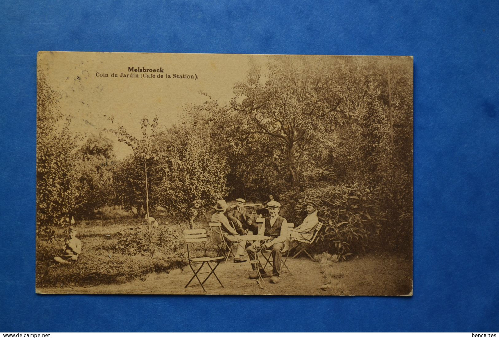 Melsbroeck 1931: Coin Du Jardin Du Café De La Station. Très Rare - Zaventem