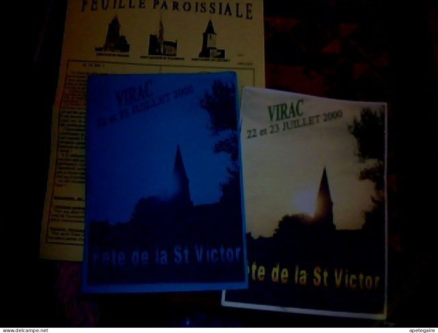 Virac 81 Programme De La Fête Paroissiale De La St Victor  Année 2000 - Programmes