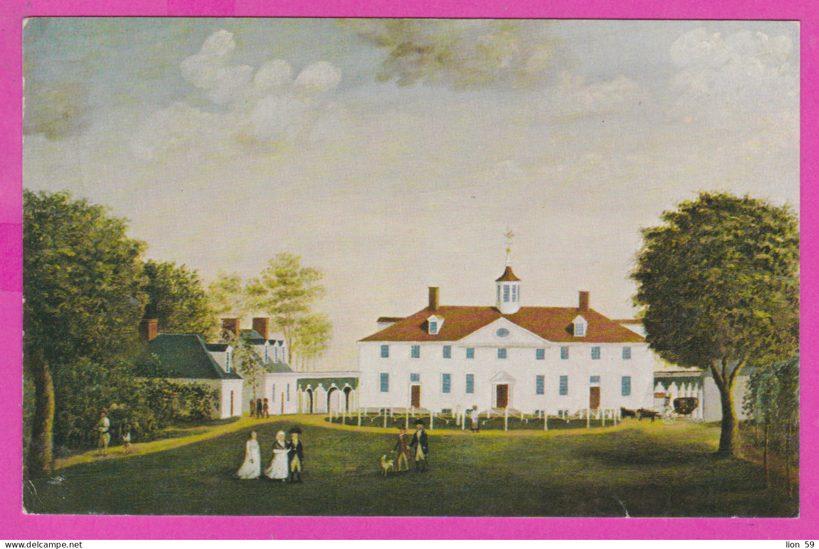 291258 / United States - 1792 Unknown Painter Art - Mount Vernon - George Washington's Museum Dog PC USA Etats-Unis - Alexandria