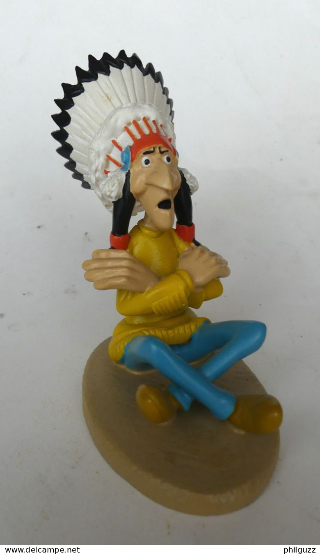 FIGURINE LUCKY LUKE RESINE ATLAS - 2003 - CHEF INDIEN (2) En Loose - Autres & Non Classés