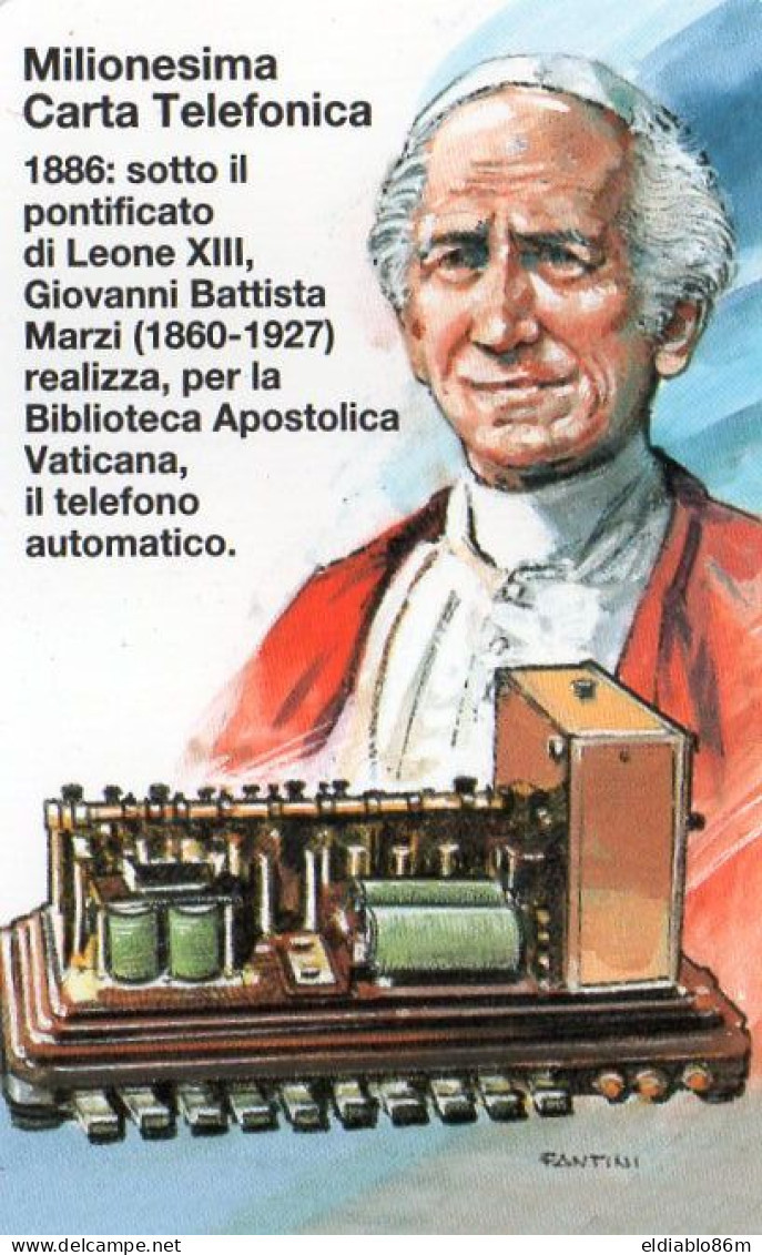 VATICAN - MAGNETIC CARD - SCV46 - MILLIONESIMA CARTA TELEFONICA - POPE LEO XIII - PAINTING - MINT - Vaticano