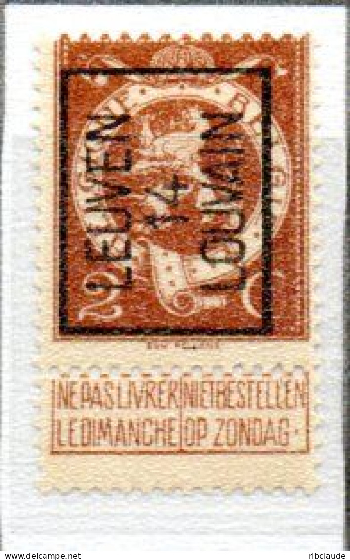 Préo Typo LOUVAIN 14 SENS A - Typo Precancels 1912-14 (Lion)