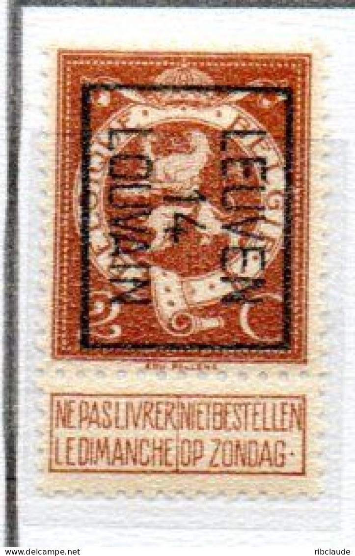 Préo Typo LOUVAIN 14 SENS B - Typo Precancels 1912-14 (Lion)