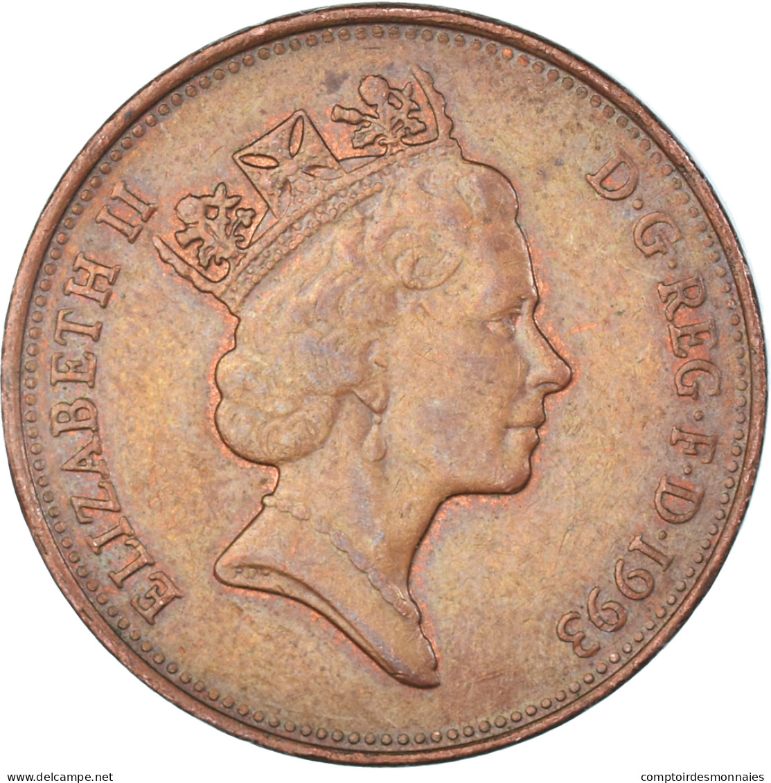 Monnaie, Grande-Bretagne, 2 Pence, 1993 - 2 Pence & 2 New Pence