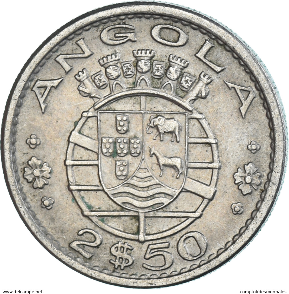 Monnaie, Angola, 2-1/2 Escudos, 1967 - Angola