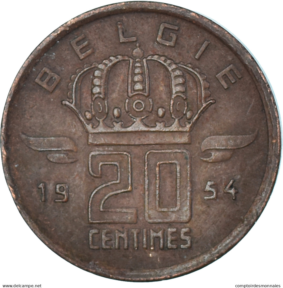 Monnaie, Belgique, 20 Centimes, 1954 - 20 Cent