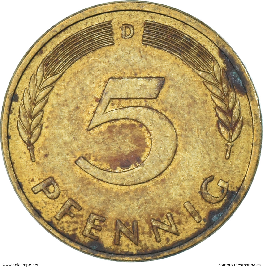 Monnaie, Allemagne, 5 Pfennig, 1982 - 5 Pfennig