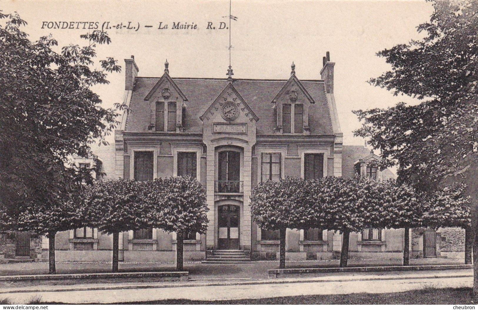 37. FONDETTES. CPA. LA MAIRIE - Fondettes