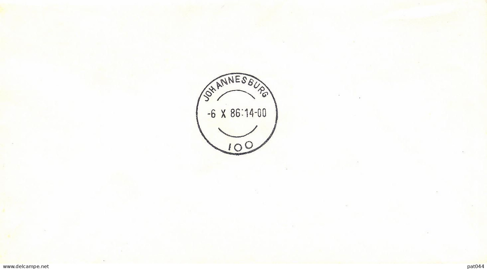 Enveloppe 1er Jour, Johannesburg En 1886, Histoire Des Malles-poste, Distribution Du Courrier (YT 610, 1986) - FDC