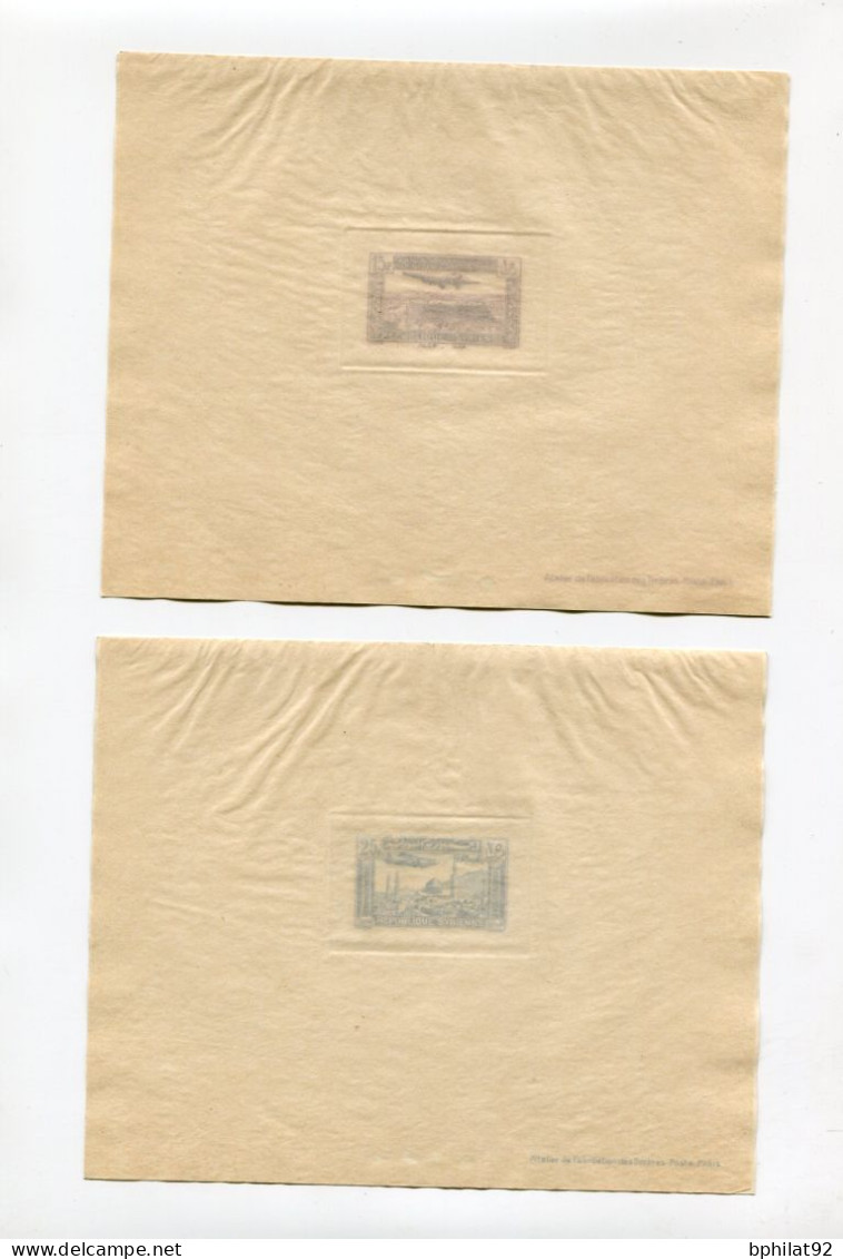 !!! SYRIE, EPREUVES DE LUXE SERIE PA N°78/85 RRR - 4 SCANS - Airmail