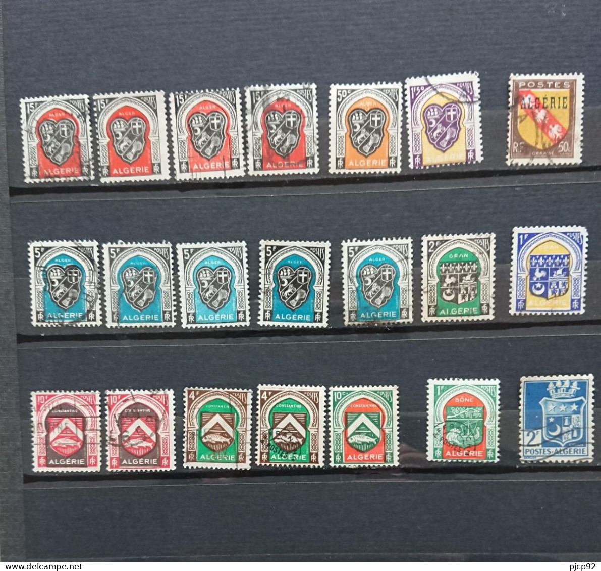 Algérie Lot D'armoiries - Timbres Oblitérés - Collections, Lots & Series