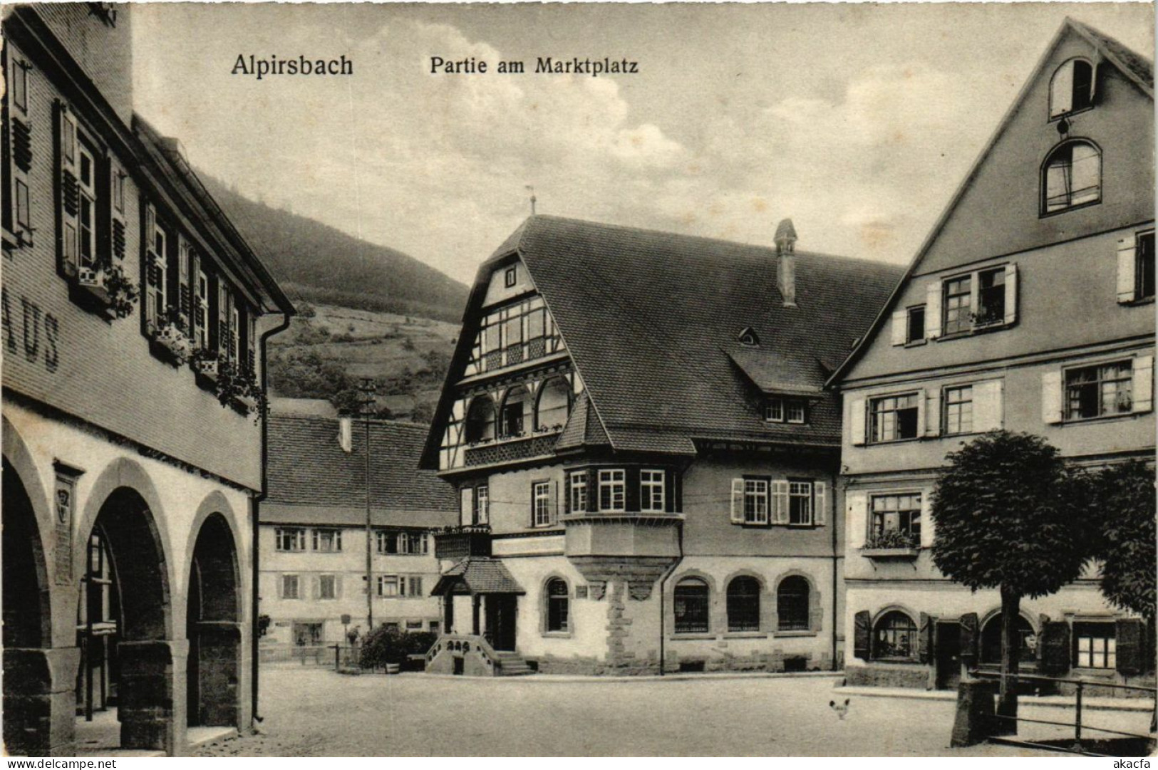 CPA AK ALPIRSBACH Partie Am Marktplatz GERMANY (863525) - Alpirsbach