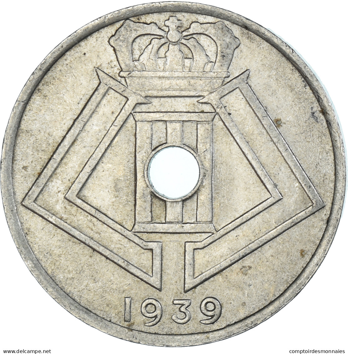 Monnaie, Belgique, 25 Centimes, 1939 - 25 Centimos