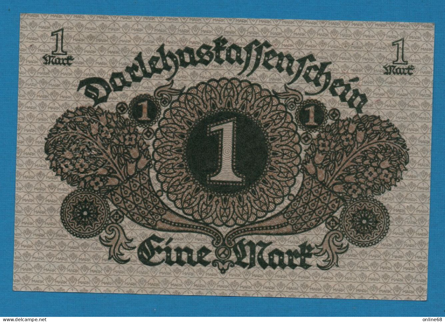 DEUTSCHES REICH 1 MARK 01.03.1920 # 156.344322 P# 58 DARLEHENSKASSENSCHEIN - Administration De La Dette