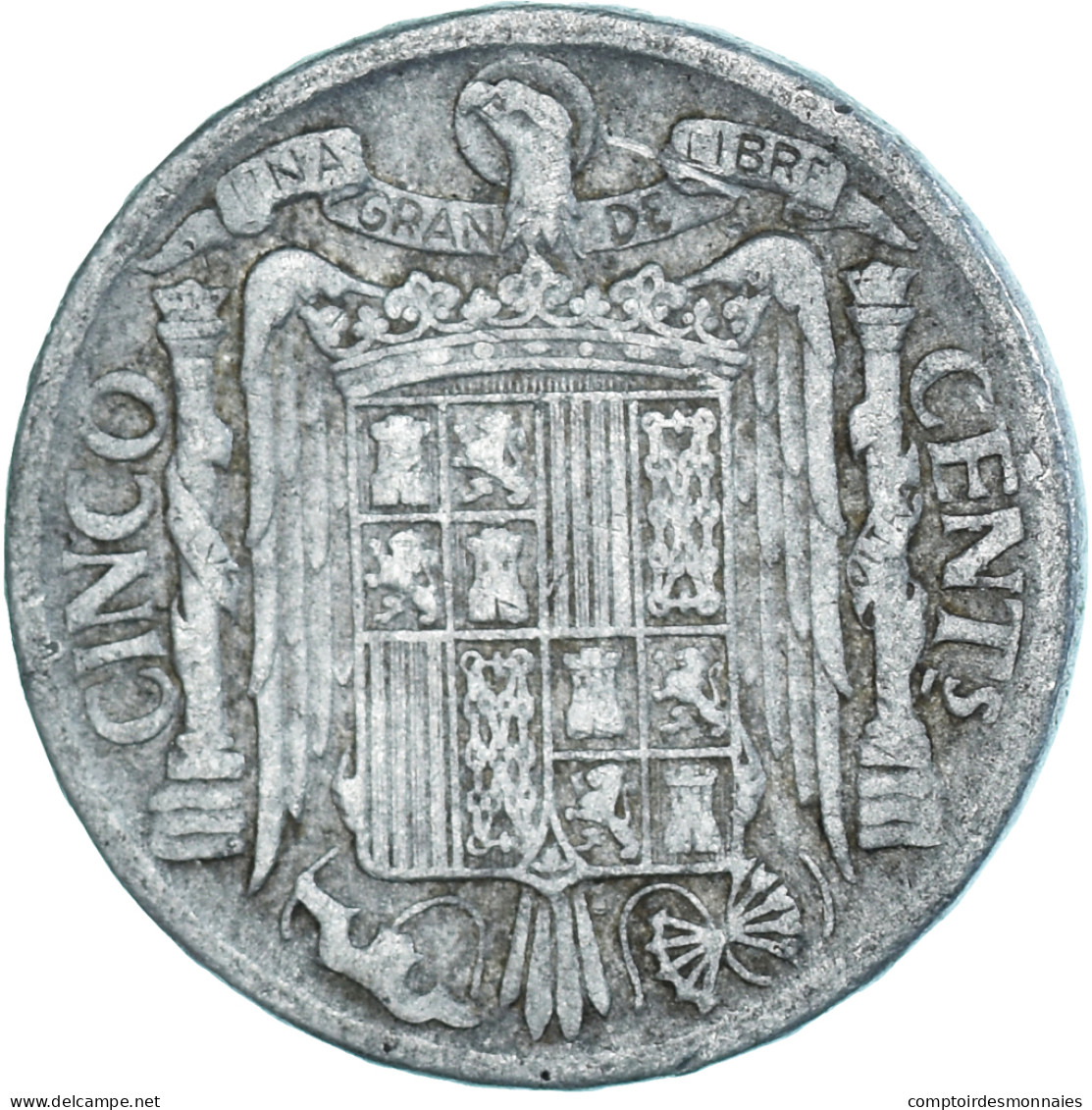 Monnaie, Espagne, 5 Centimos, 1941 - 5 Centesimi