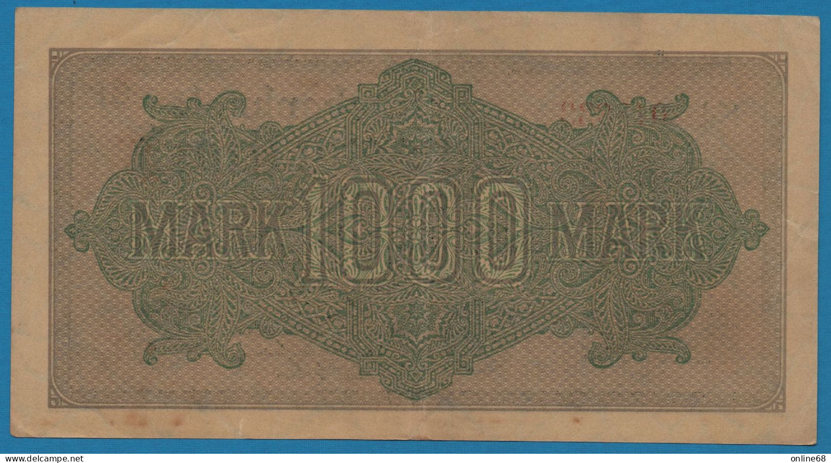 DEUTSCHES REICH 1000 MARK 15.09.1922 # GP KD 018633 P# 76b Reichsbank - 1000 Mark