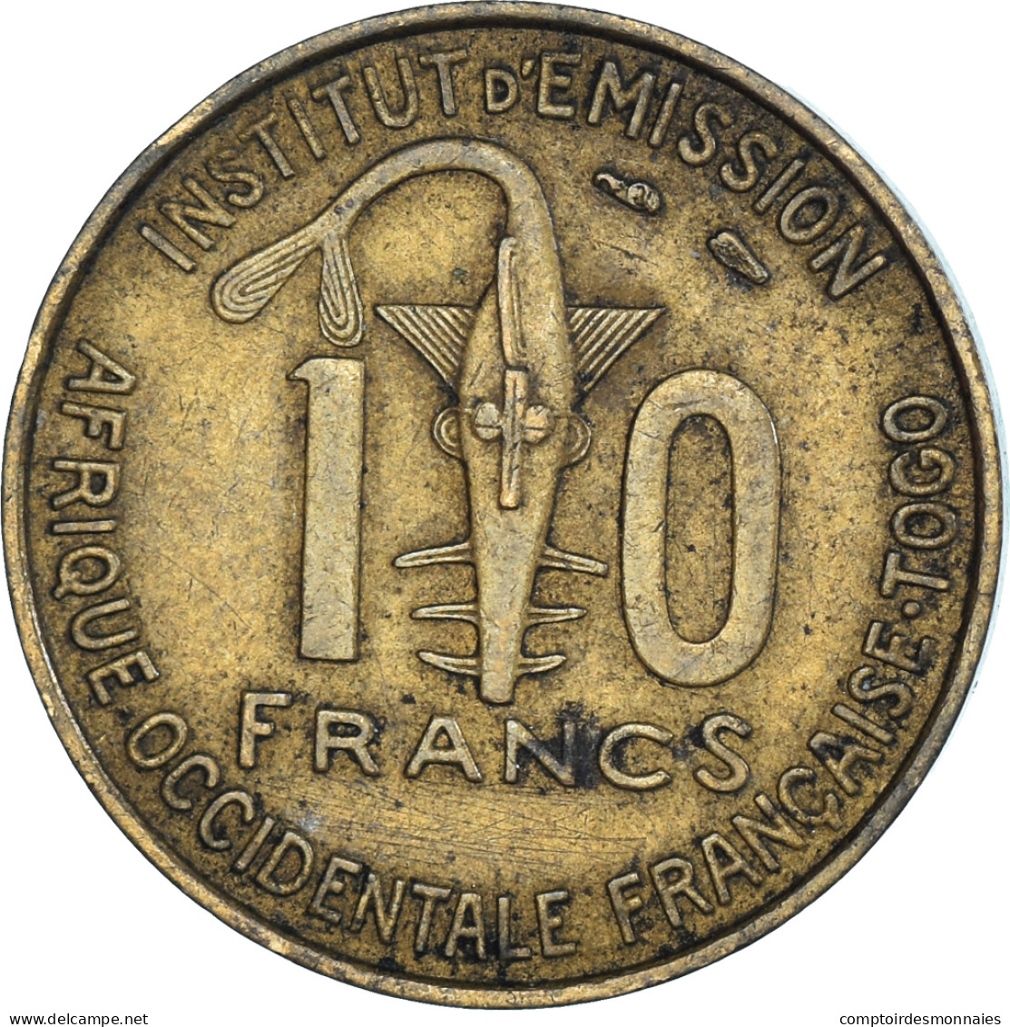 Monnaie, Afrique-Occidentale Française, 10 Francs, 1957 - Togo