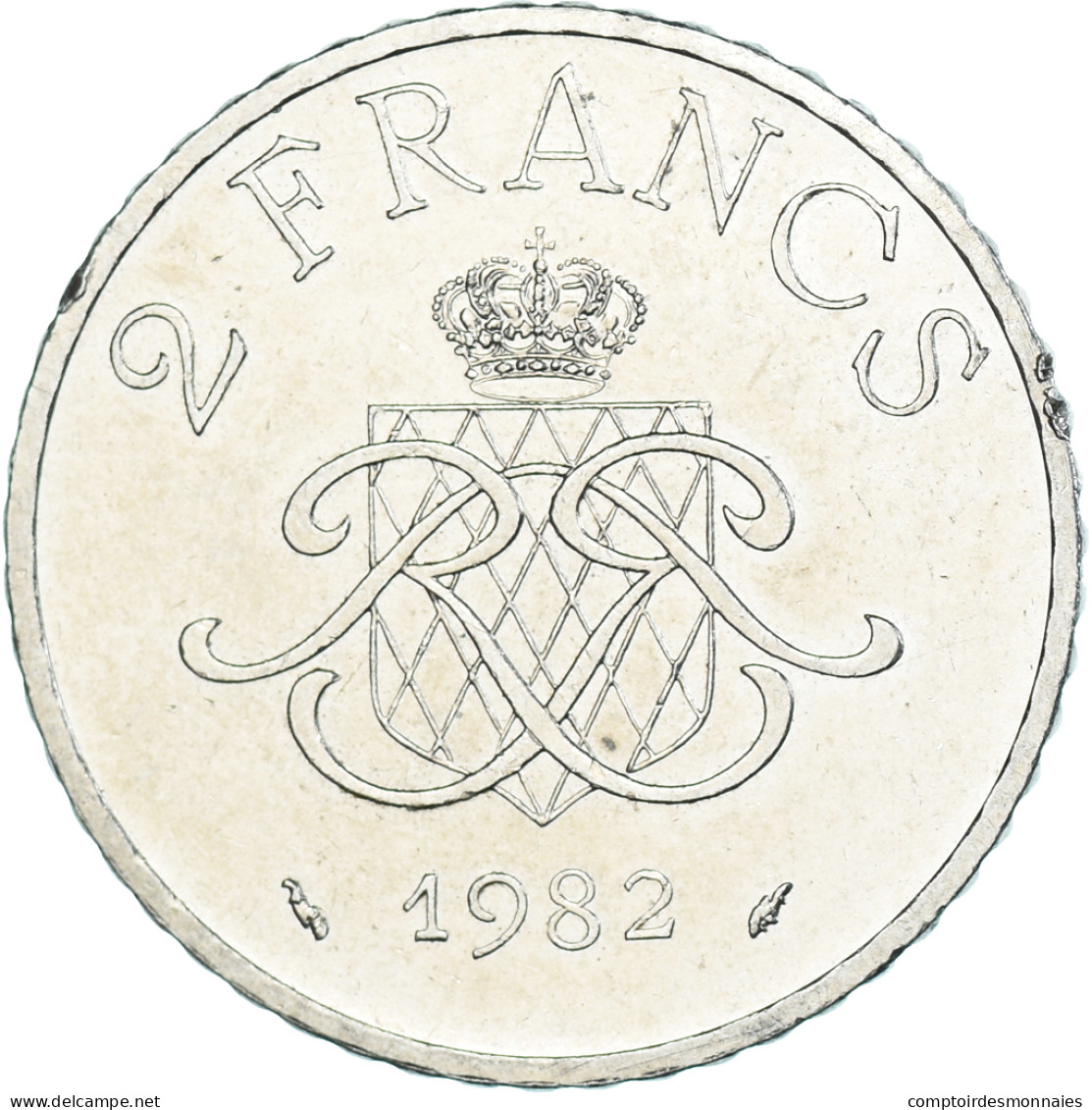 Monnaie, Monaco, 2 Francs, 1982 - 1960-2001 Nouveaux Francs