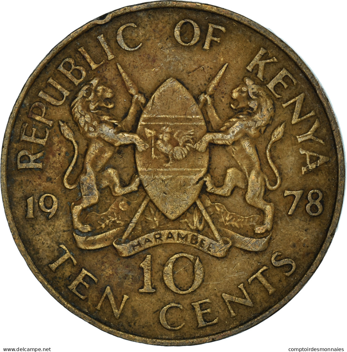 Monnaie, Kenya, 10 Cents, 1978 - Kenia
