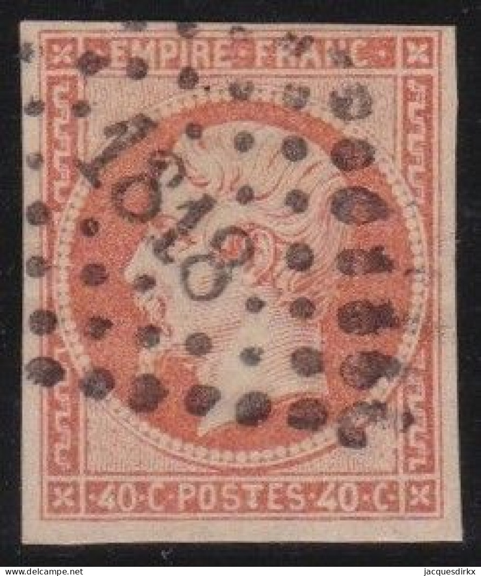 France  .  Y&T   .  16      .   O   .    Oblitéré - 1853-1860 Napoléon III.