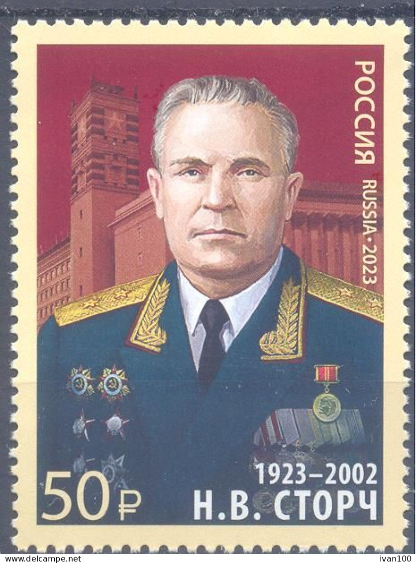 2023. Russia, Birth Centenary Of N. Storch, Military Commander, 1v, Mint/** - Neufs