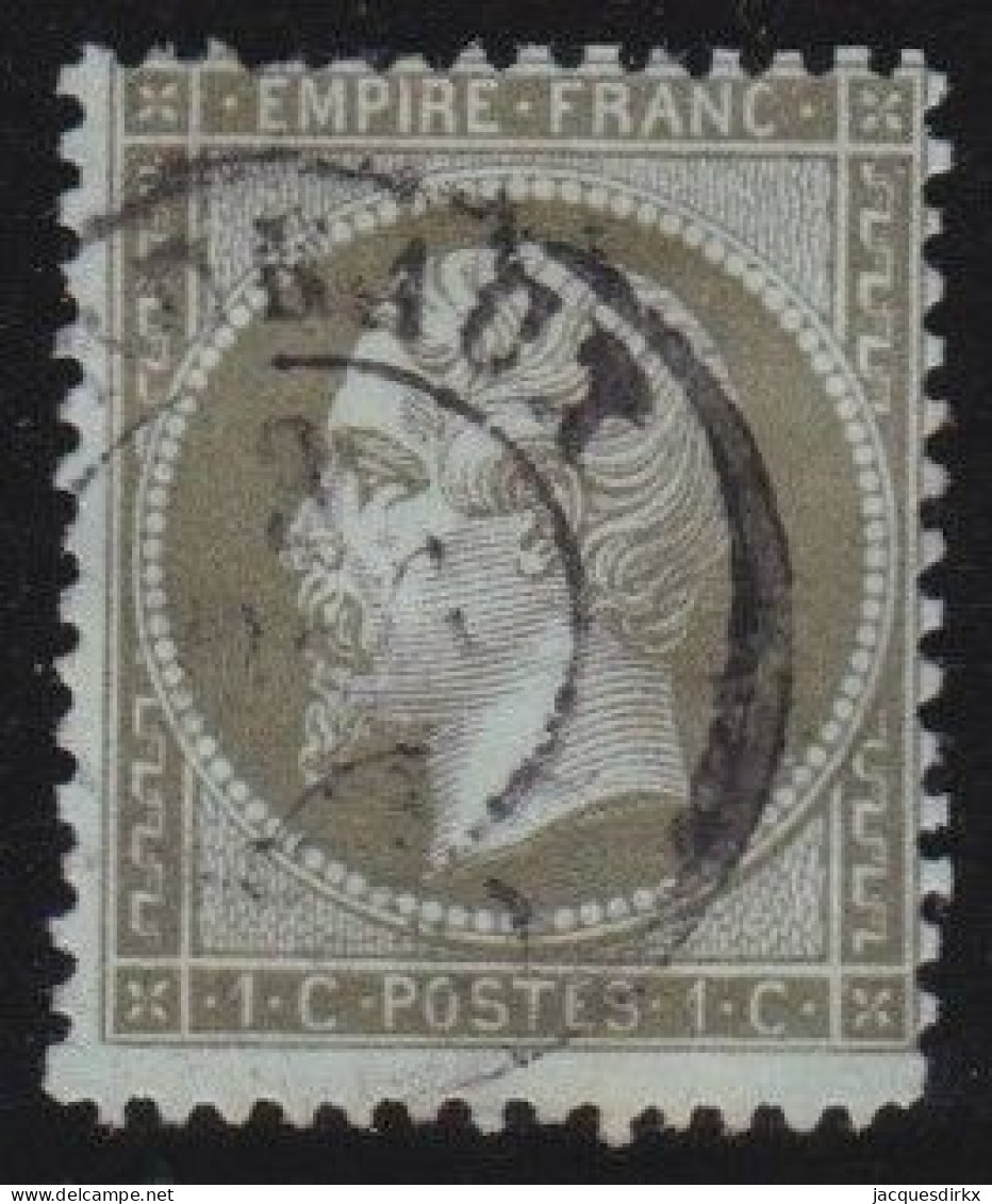 France  .  Y&T   .  19   .   O   .    Oblitéré - 1862 Napoléon III