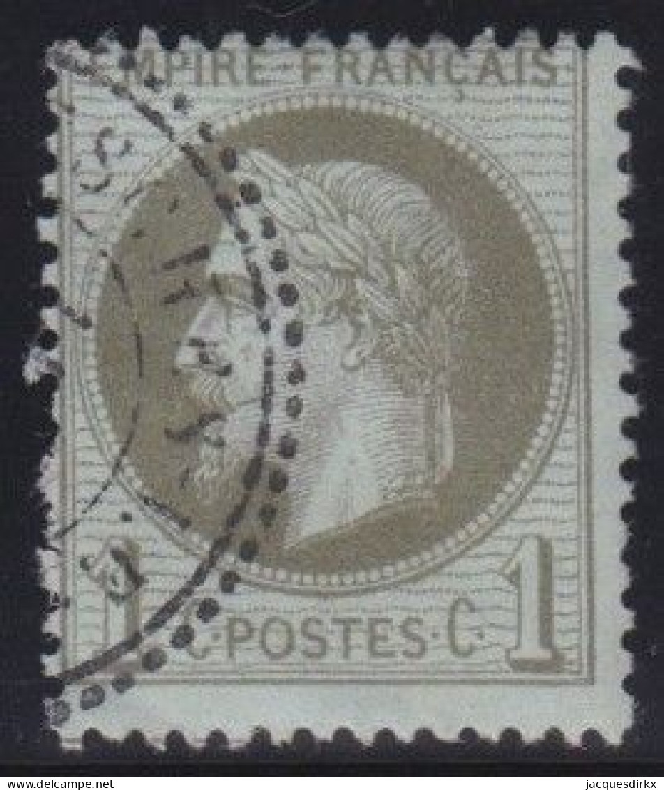 France  .  Y&T   .  25    .   O   .    Oblitéré - 1863-1870 Napoléon III Lauré