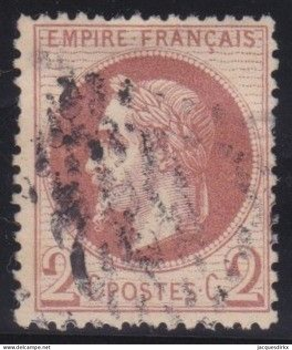 France  .  Y&T   .  26   .   O   .    Oblitéré - 1863-1870 Napoléon III Lauré