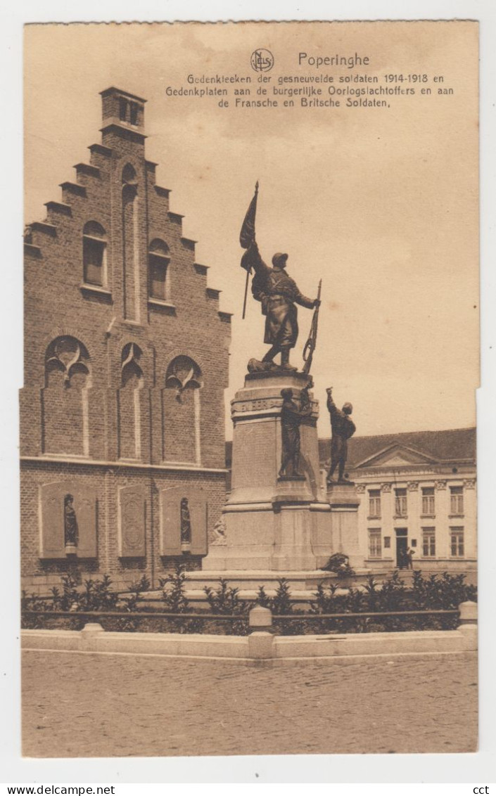 Poperinghe  Poperinge    Gedenkteeken Der Gesneuvelde Soldaten 1914-1918 - Poperinge