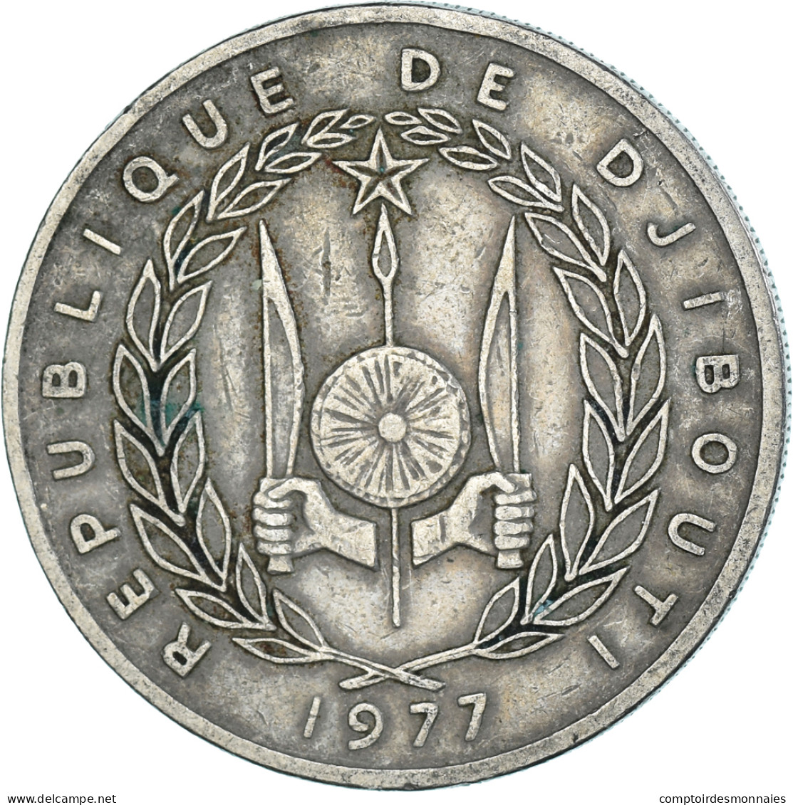 Monnaie, Djibouti, 100 Francs, 1977 - Gibuti