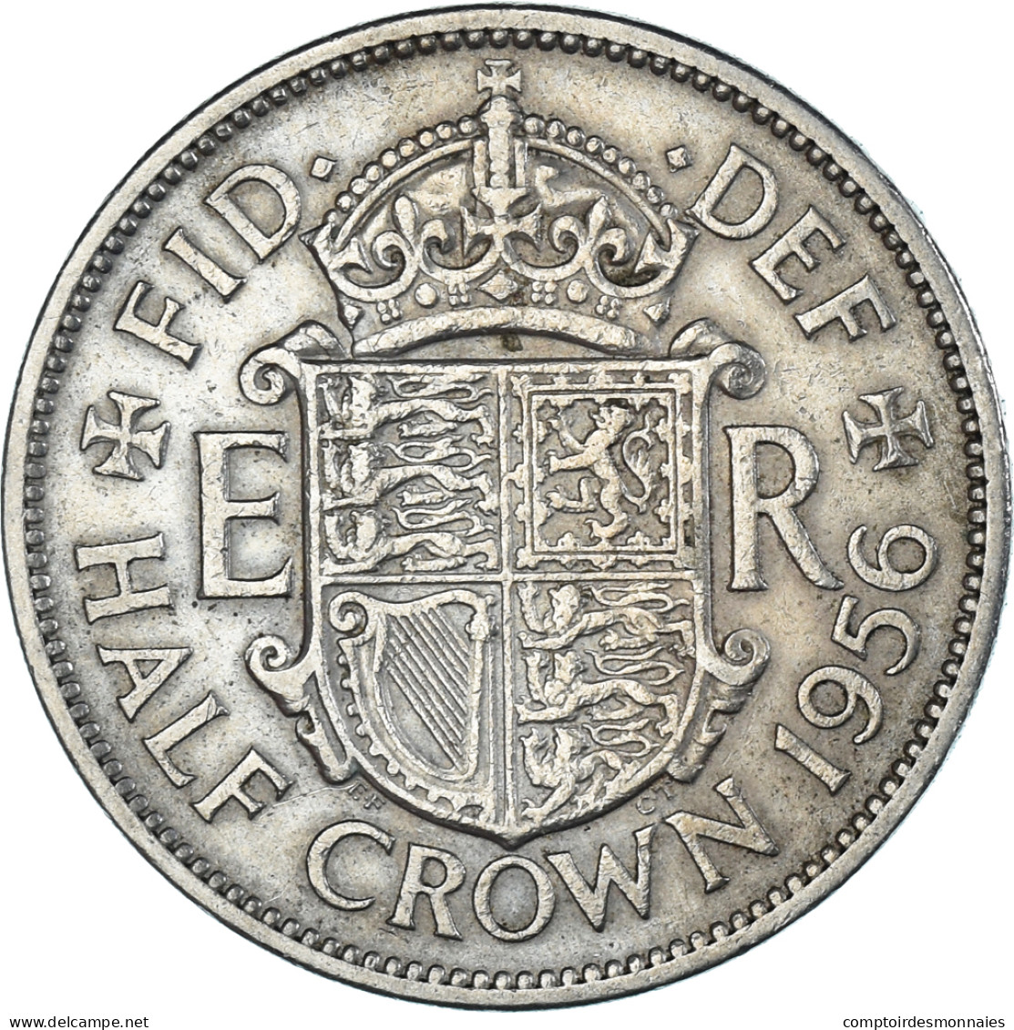 Monnaie, Grande-Bretagne, 1/2 Crown, 1956 - K. 1/2 Crown