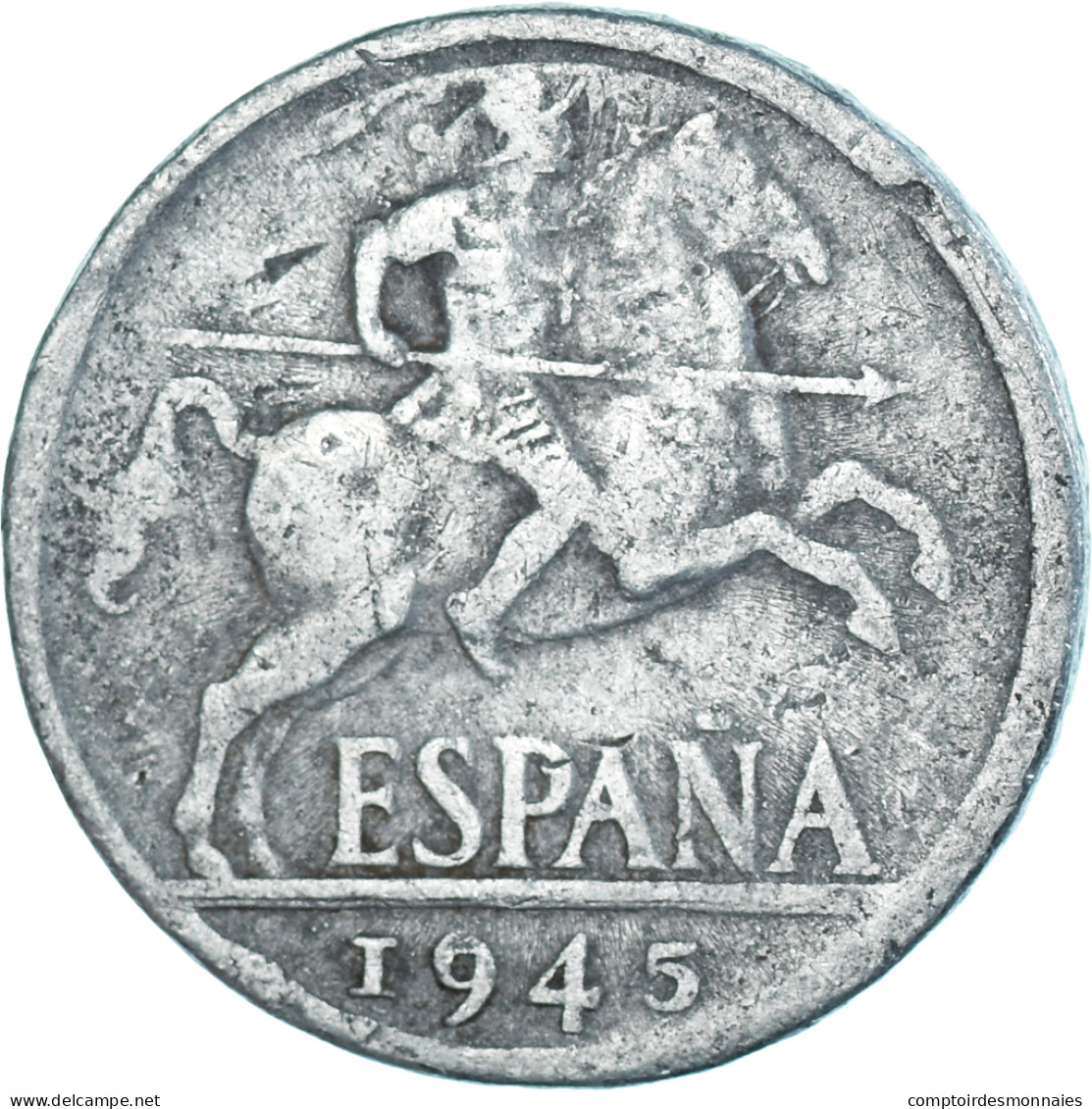 Monnaie, Espagne, 10 Centimos, 1945 - 10 Centimos