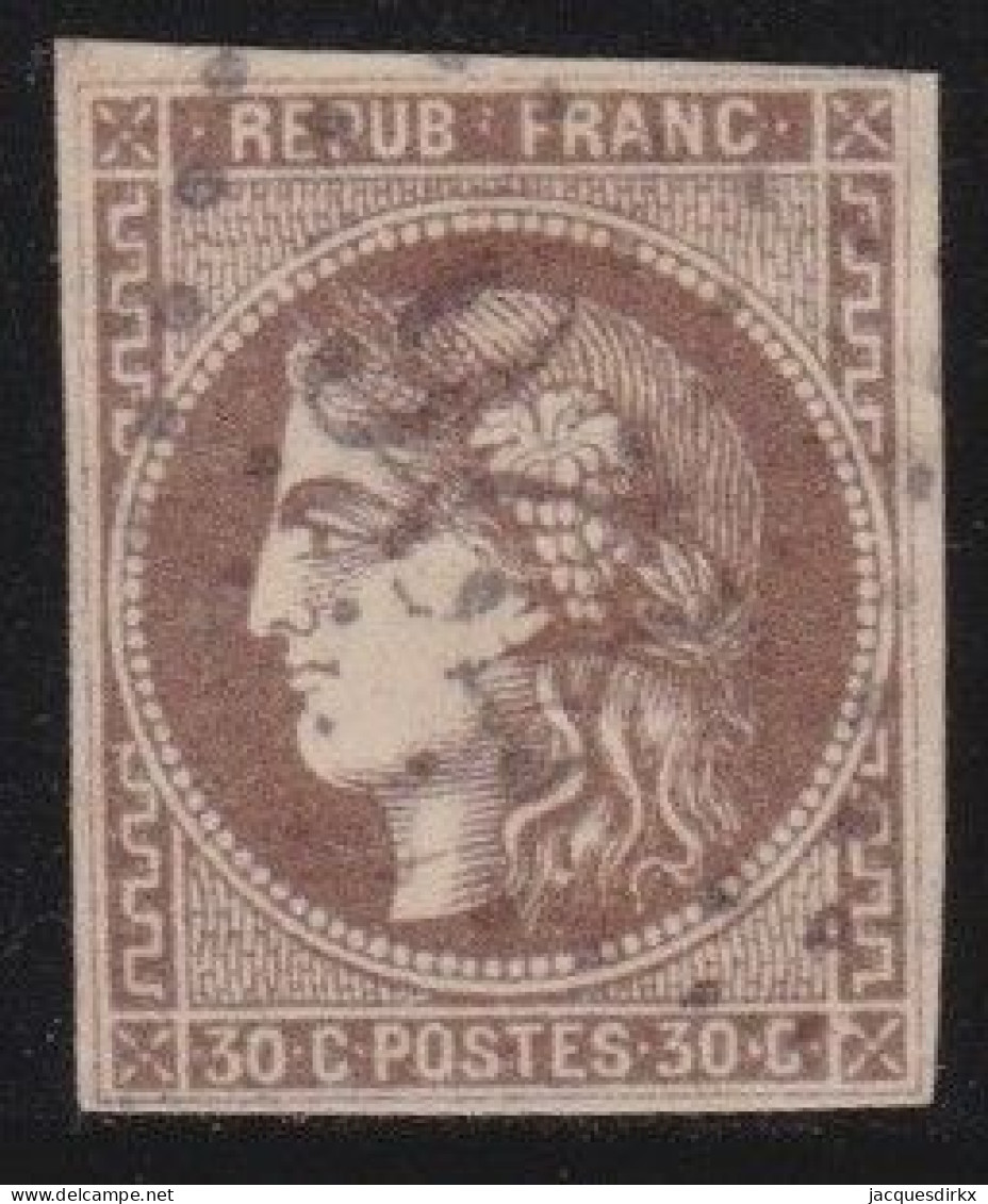 France  .  Y&T   .  47   (2 Scans)      .     O   .    Oblitéré - 1870 Emisión De Bordeaux