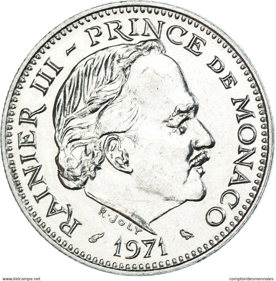 Monnaie, Monaco, 5 Francs, 1971 - 1960-2001 Nouveaux Francs