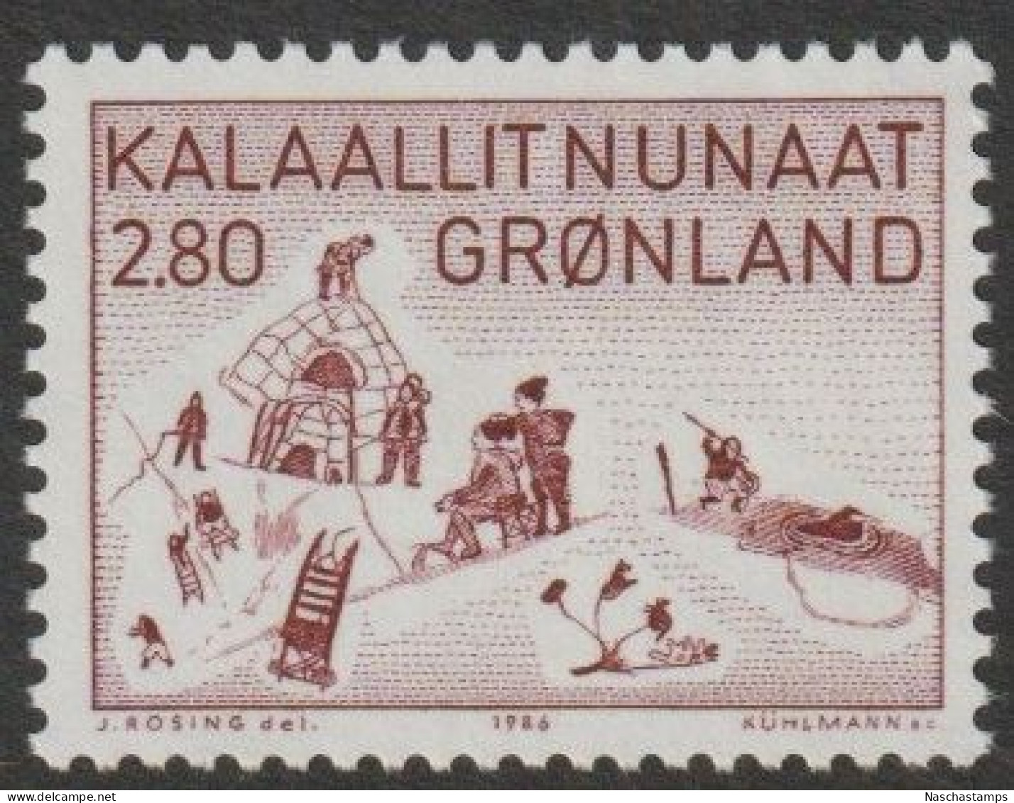 Greenland 1986 2.80k Aninarq Painting MNH - Unused Stamps