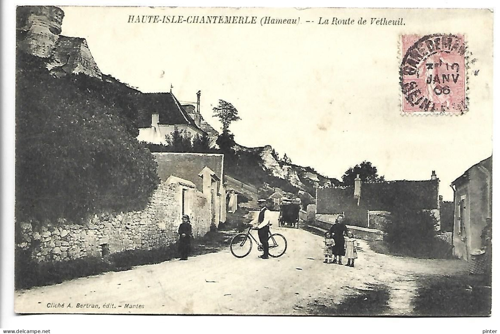 HAUTE ISLE - CHANTEMERLE (Hameau) - La Route De Vetheuil - Haute-Isle