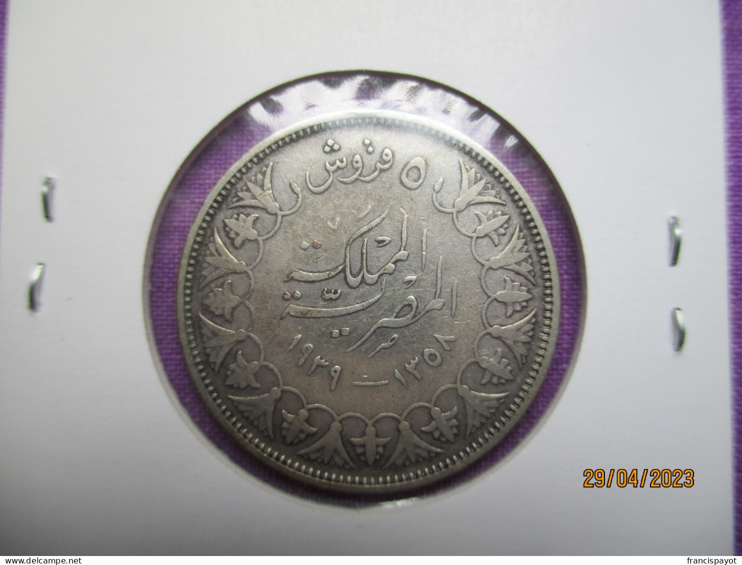 Egypt: 5 Piastres 1939 - Egypt