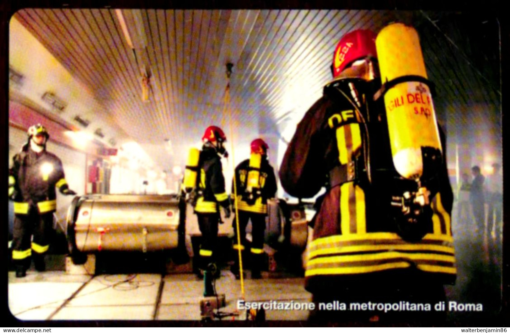 G 2377 879 C&C 4451 SCHEDA NUOVA VVFF VIGILI DEL FUOCO METRO ROMA - PROVA ARC - Sonderzwecke