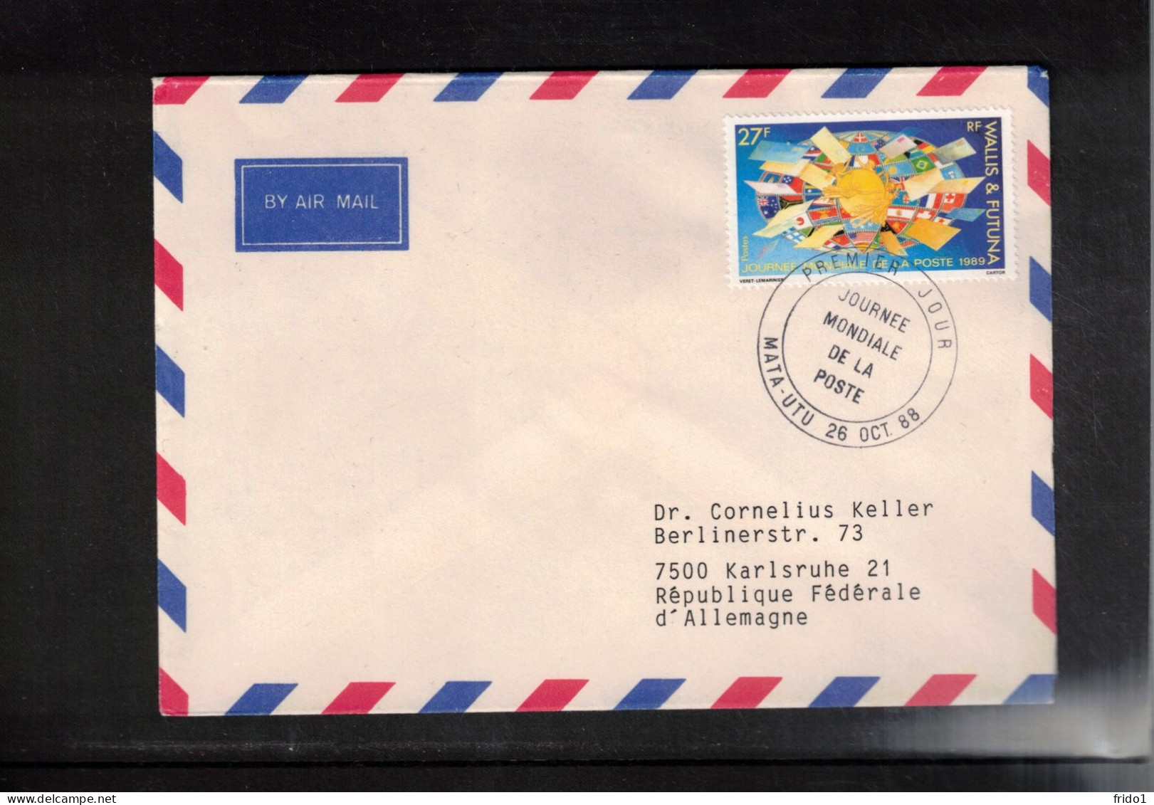 Wallis Et Futuna 1988 Interesting Airmail Letter FDC - Storia Postale