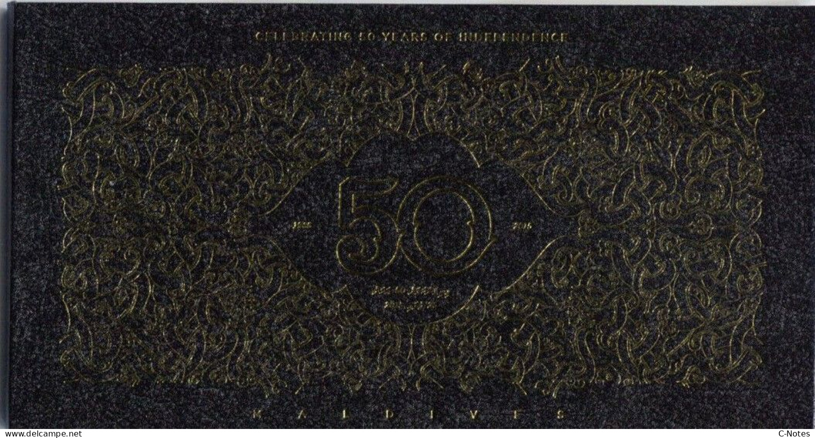 MALDIVES - P.25 – 5000 Rufiyaa 2015 UNC, Serie MF000510 "50th Anniversary Of Independence" Commemorative Issue - Maldives