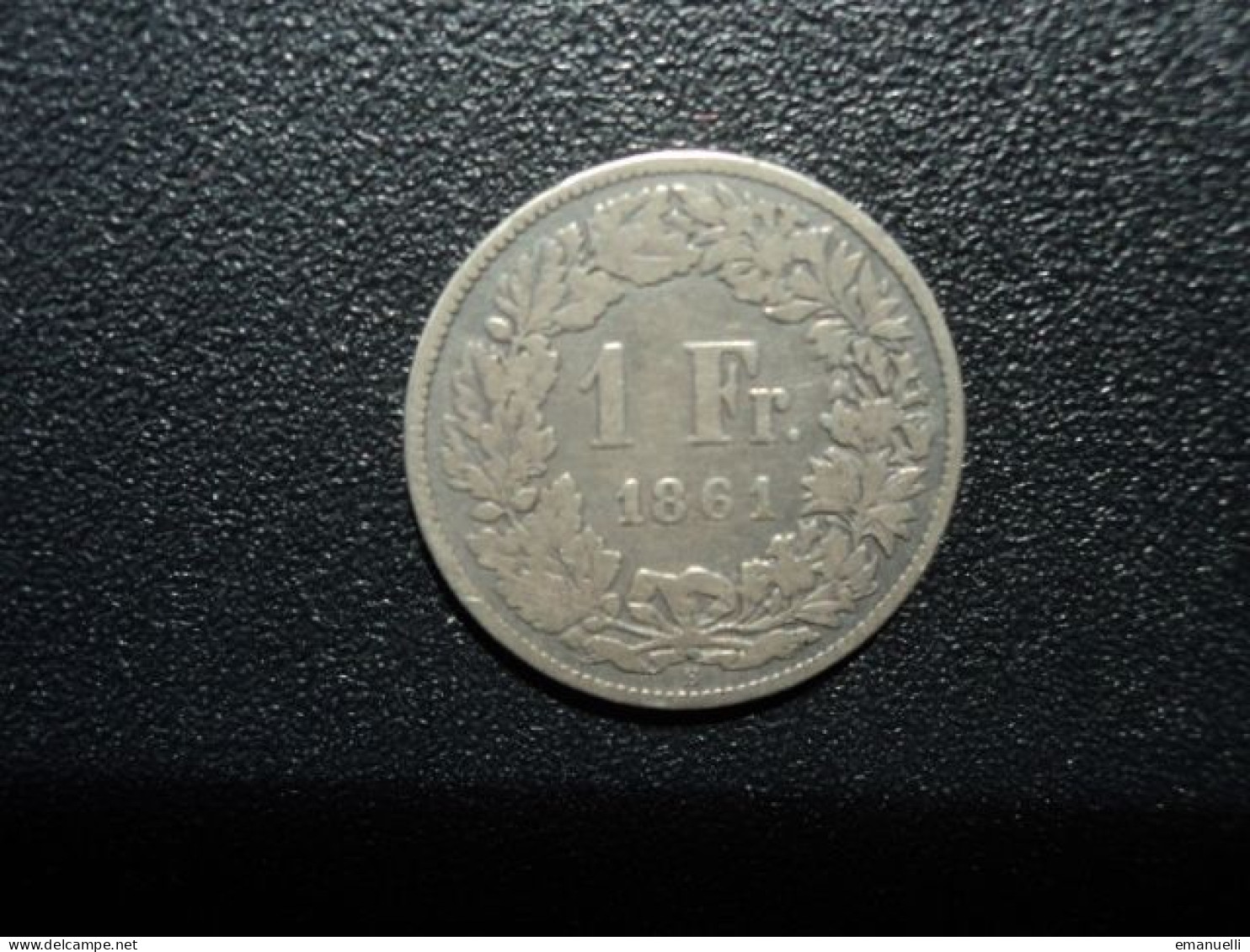 SUISSE : 1 FRANC  1861 B *   KM 9a     TB+ - 1 Franken