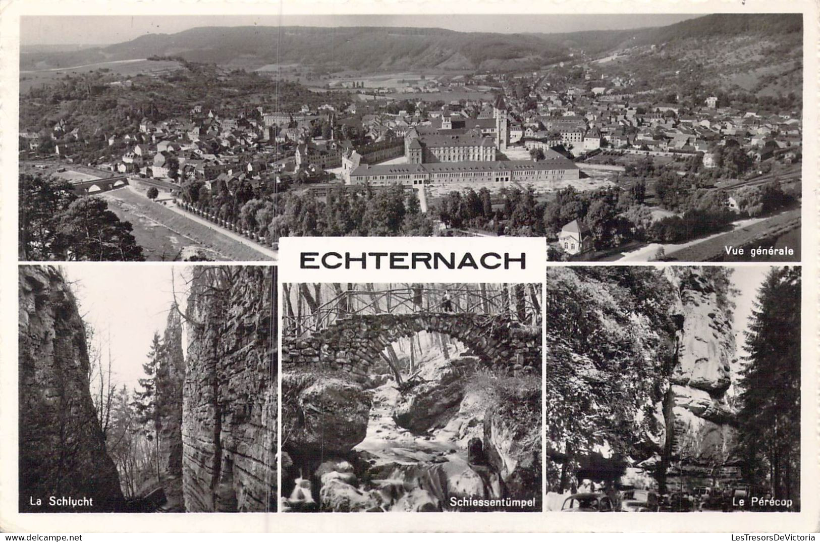 LUXEMBOURG - Echternach - Vue Générale - La Schlucht - Schiessentumpel - Le Pérécop - Carte Postale Ancienne - Echternach