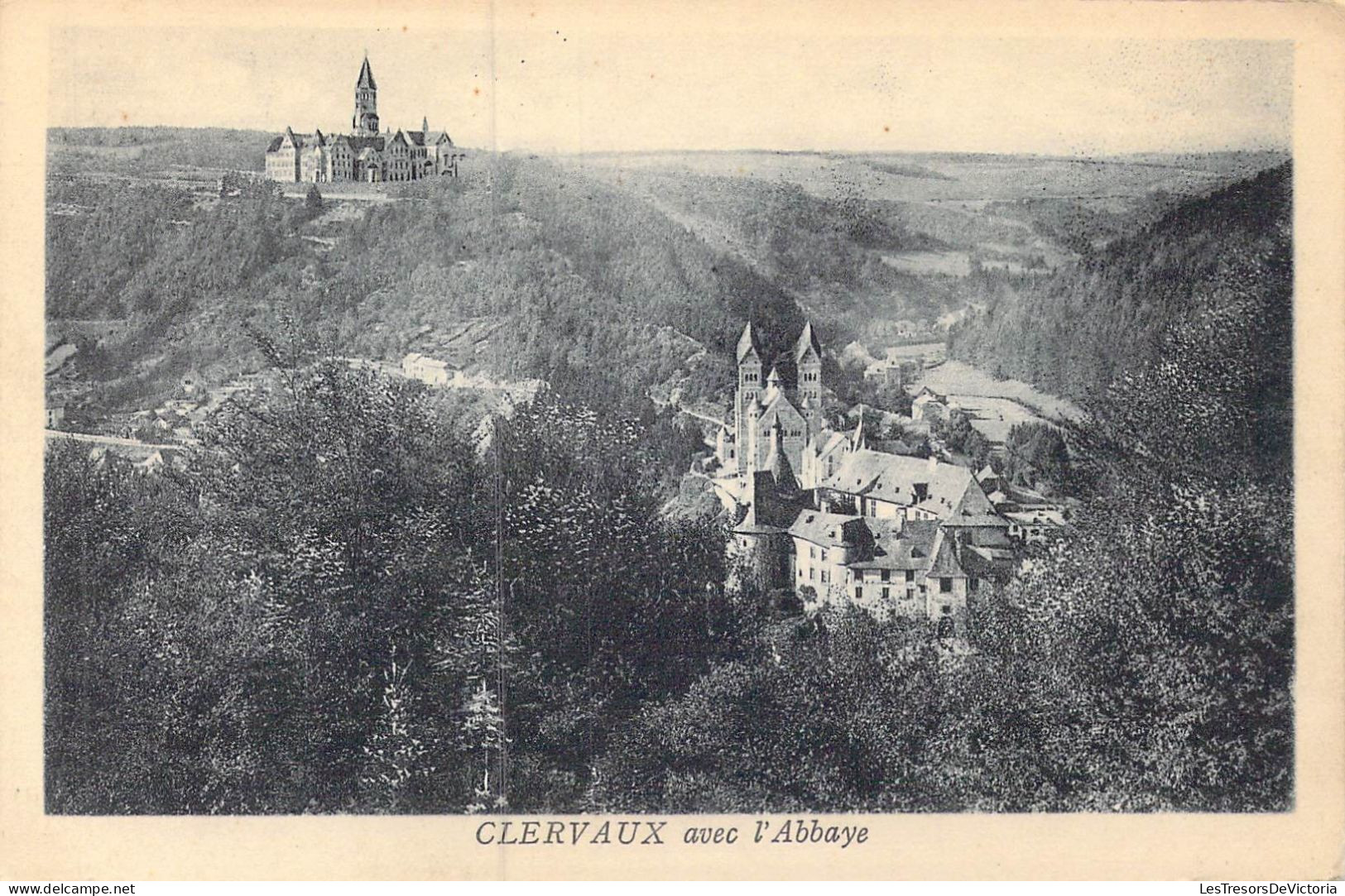 LUXEMBOURG - Clervaux Avec L'Abbaye - Carte Postale Ancienne - Clervaux