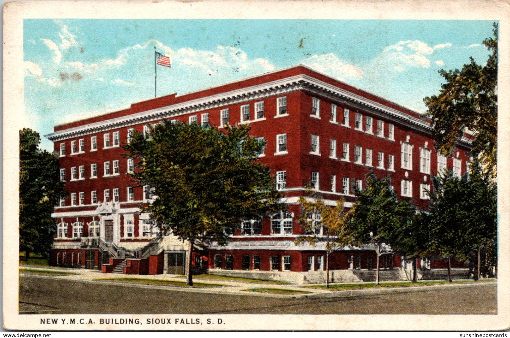 South Dakota Sioux Falls New YMCA Building 1929 Curteich - Sioux Falls