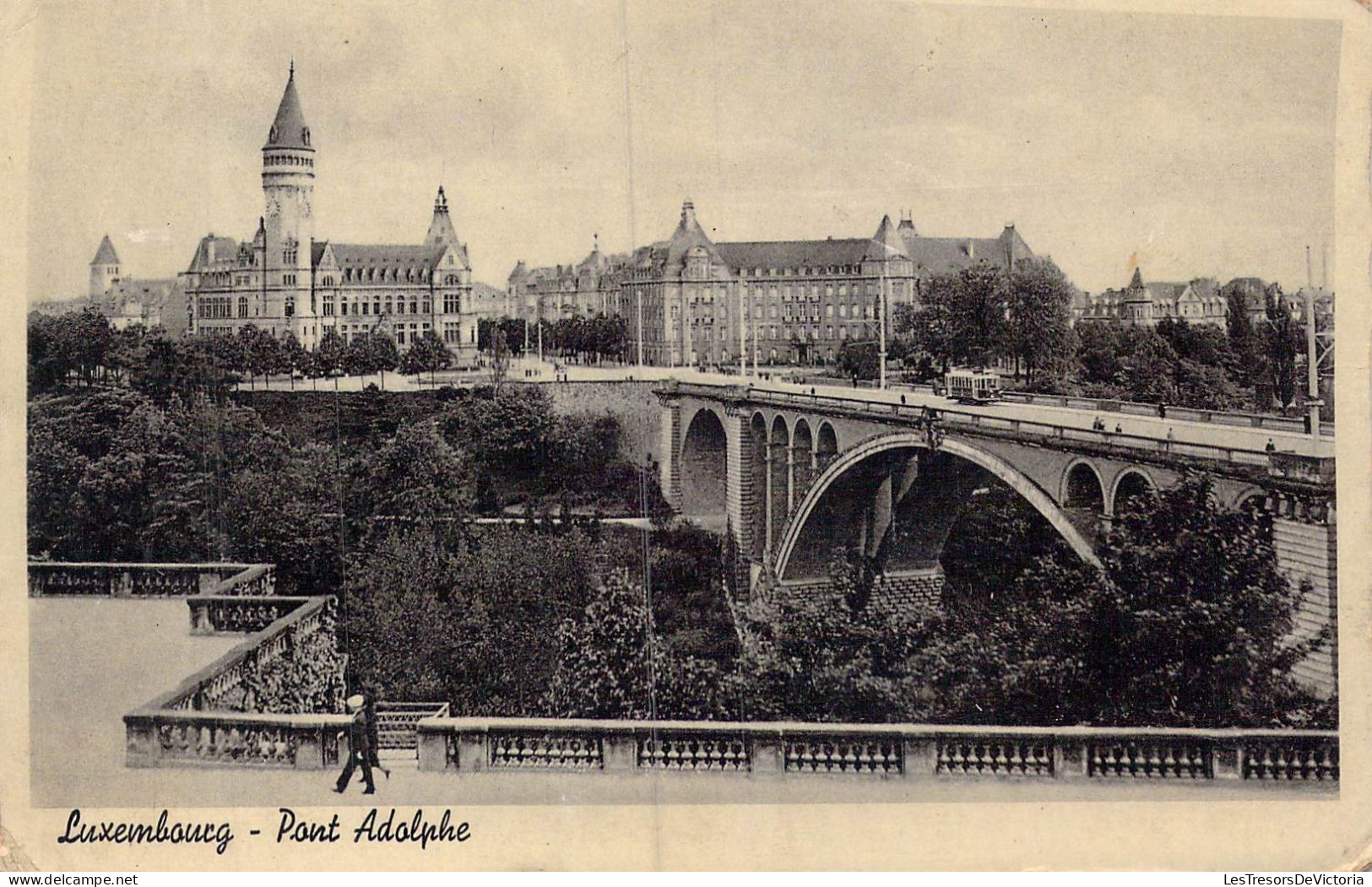 LUXEMBOURG - Pont Adolphe - Carte Postale Ancienne - Luxemburg - Town