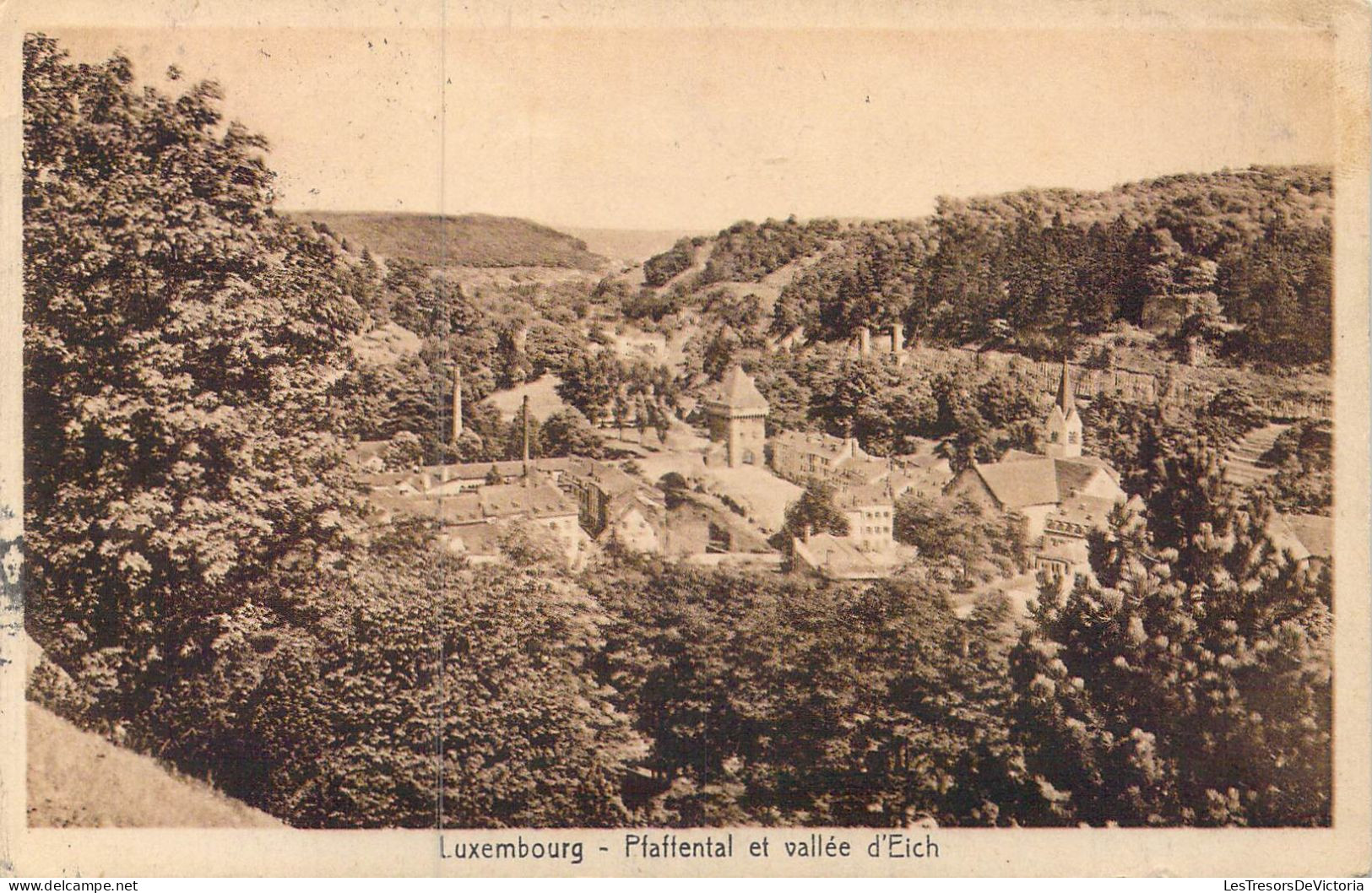 LUXEMBOURG - Pfaffental Et Vallée D'Eich - Carte Postale Ancienne - Lussemburgo - Città