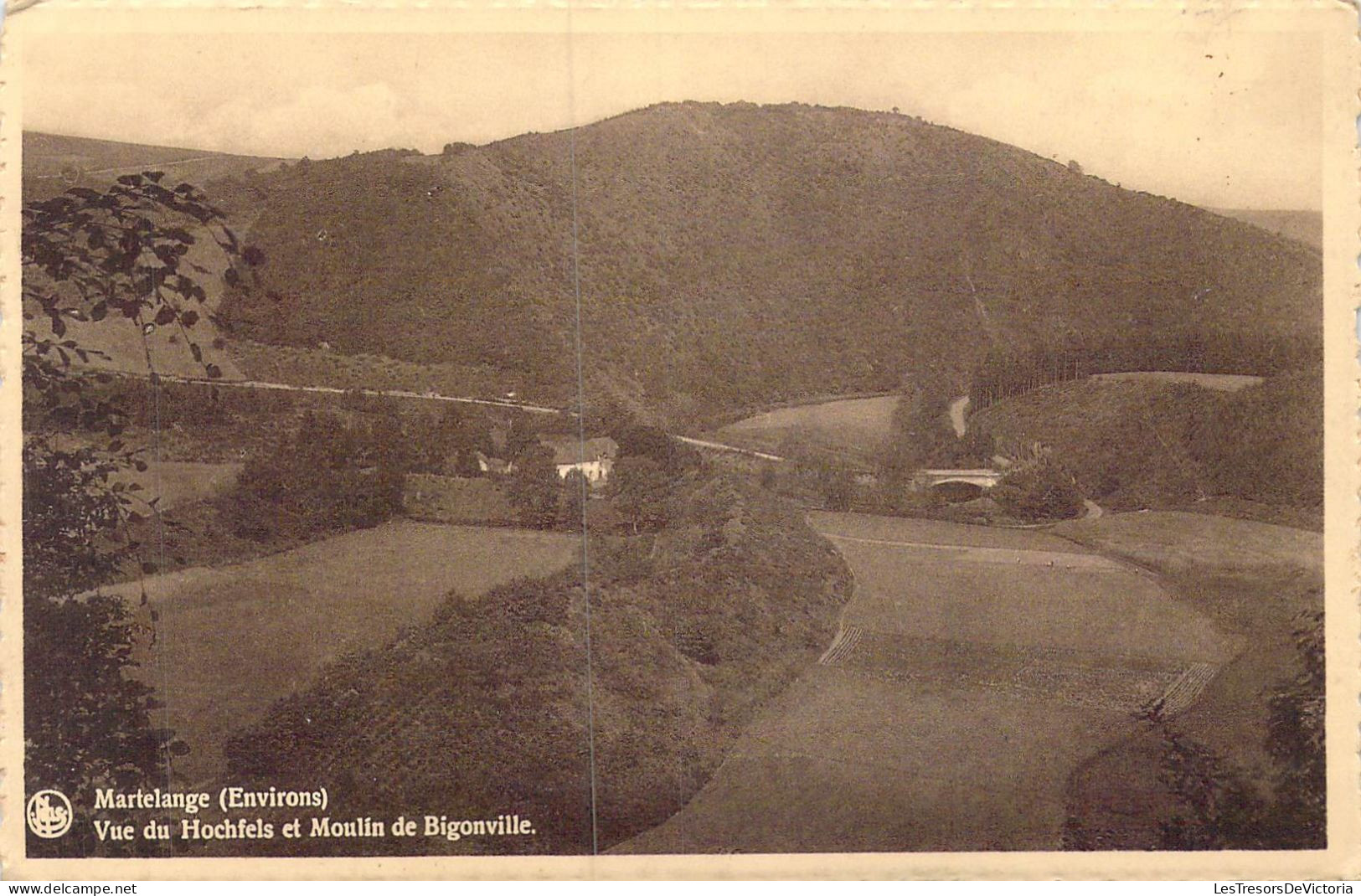 BELGIQUE - Martelange ( Environs ) - Vue Du Hochfels Et Moulin De Bigonville - Carte Postale Ancienne - Martelange